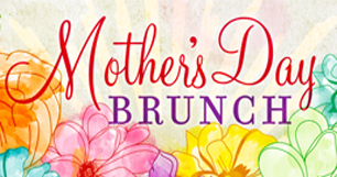 The mother's day brunch logo with colorful flowers.