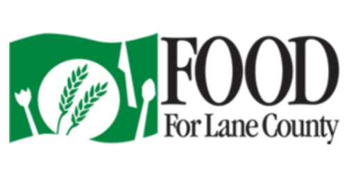 A logo of food for lane county
