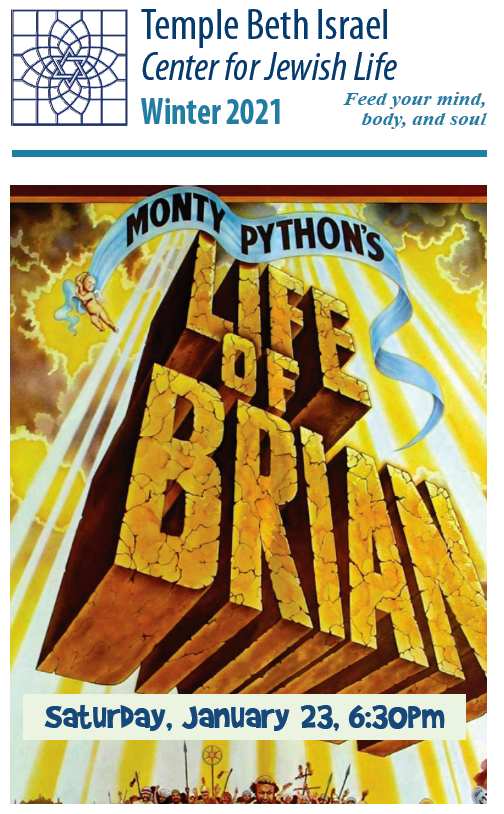 A poster of monty python 's life of brian.