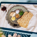 A plate with food on it sitting on top of a table.