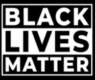 A black lives matter sign with the words " black lives matter ".
